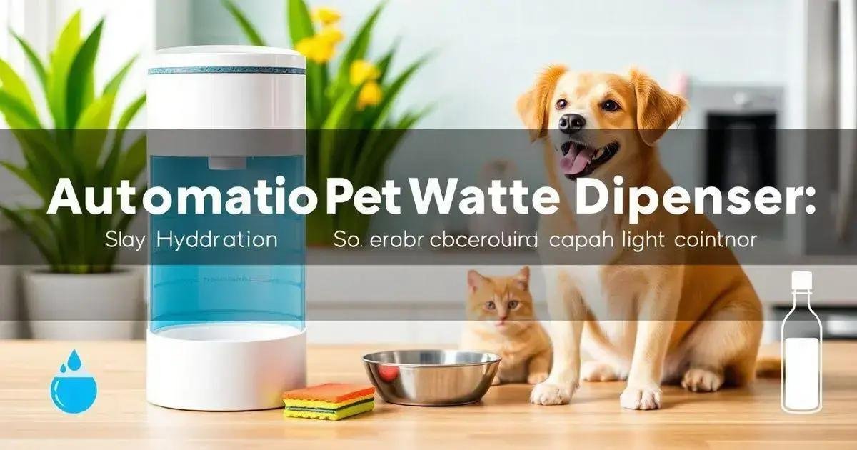 Maintenance and Cleaning of Automatic Pet Water Dispensers