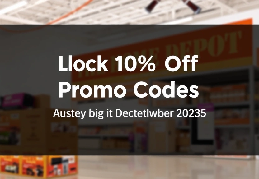 Representação visual de Unlock 10% Off Home Depot Promo Codes: Save Big This September 2025!